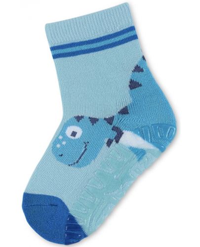 Детски чорапи  със силиконова подметка Sterntaler- С динозавър, 17/18 размер, 6-12 месеца - 2