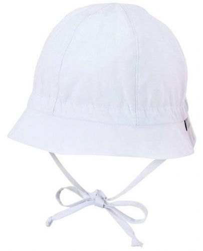 Детска лятна шапка с UV 50+ защита Sterntaler - 43 cm, 5-6 мeсеца, бяла - 1