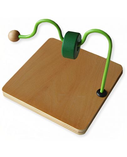 Детска дървена игра Smart Baby - Лабиринт с една ос - 1