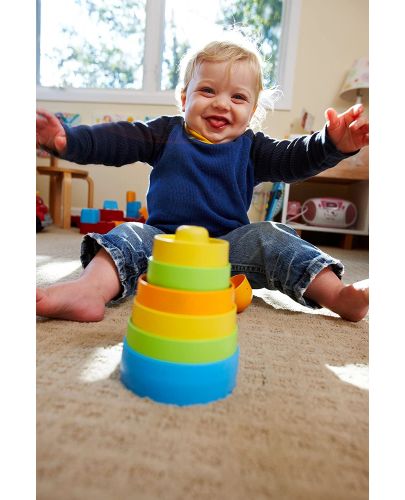Детска играчка за сортиране Green Toys - Кула, с 8 части - 6