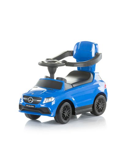 Детска кола с дръжка и сенник Chipolino - Mercedes AMG GLЕ63, синя - 3