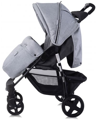 Детска количка с покривало Lorelli - Olivia, Cool Grey - 3