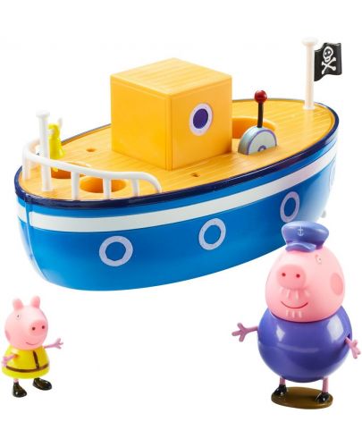 Детска играчка Peppa Pig - Лодка с 2 Фигури - 3