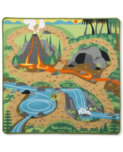 Детско килимче за игра Melissa & Doug - Праисторическа площадка - 1