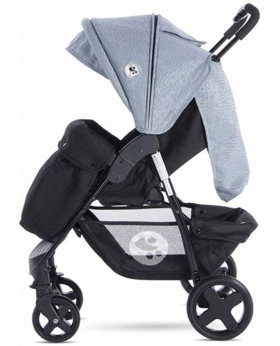 Детска лятна количка с покривало Lorelli - Daisy Basic, сива - 4