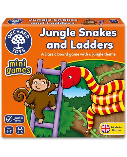 Детска образователна игра Orchard Toys - Джунгла змии и стълби - 1