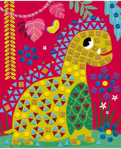 Детска мозайка Janod - Динозаври - 4