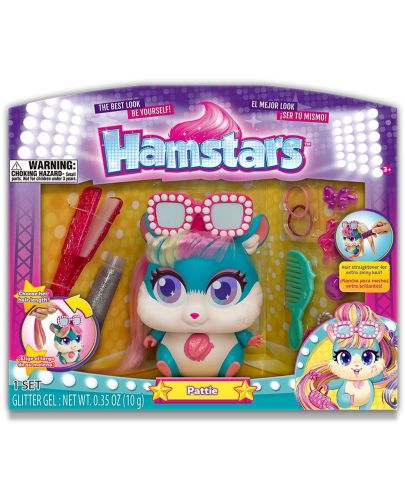 Детска играчка Hamstars - Хамстер за прически, Pattie - 1