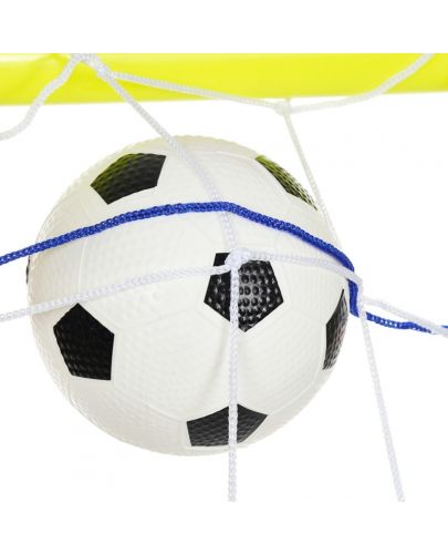 Детски комплект GT - Футболна врата с мрежа и топка, зелена - 2