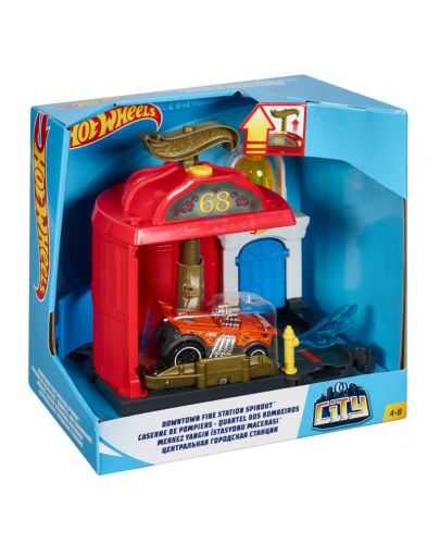 Детски комплект Mattel Hot Wheels - Игрална станция, асортимент - 1