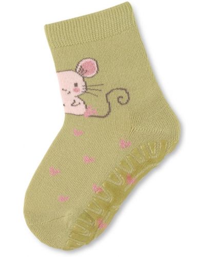 Чорапи със силиконова подметка Sterntaler - Мишле, 27/28 размер, 4-5 години, жълти - 1