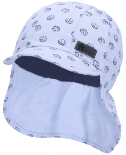 Детска шапка с платка с UV 50+ защита Sterntaler - С котвички, 47 cm, 9-12 месеца - 1