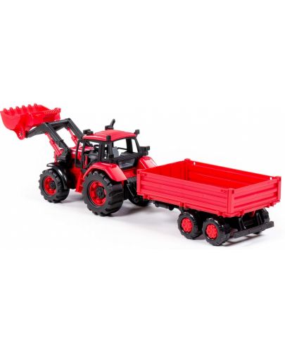 Детска играчка Polesie - Трактор с лопата и ремарке - 4