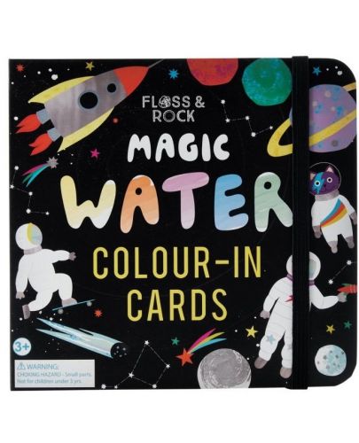 Детски карти за оцветяване Floss and Rock Magic Water - Космос - 1