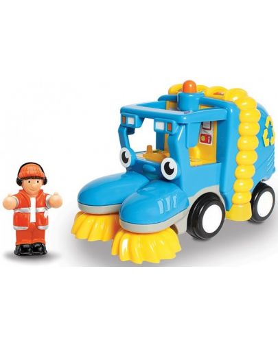Детска играчка WOW Toys - Камионче за почистване на улици - 1
