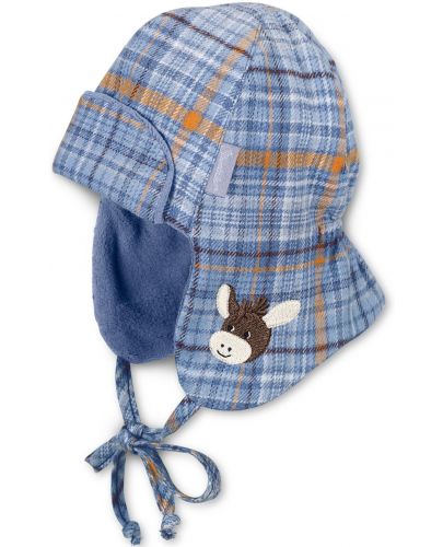 Детска шапка ушанка Sterntaler - с магаренце, 43 cm, 5-6 месеца - 1