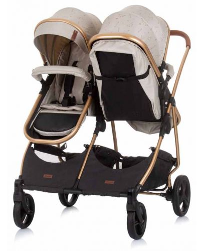 Детска количка за близнаци Chipolino Пясък - Дуо Смарт - 5