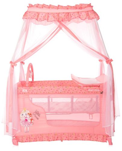 Детска кошара Lorelli Magic Sleep - Princess, розова - 3