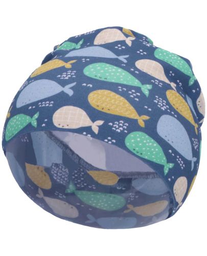 Детска шапка с UV 50+ защита Sterntaler - С китове, 51 cm, 18-24 месеца   - 2
