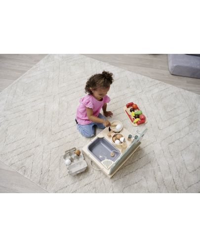 Детска дървена кухня Eichhorn - Със звук и светлина, 40 x 35 x 31 cm - 9