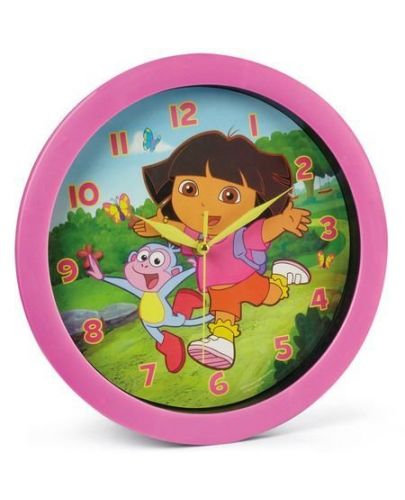 Детски стенен часовник Nickelodeon - Дора изследователката, Ø 28cm - 1