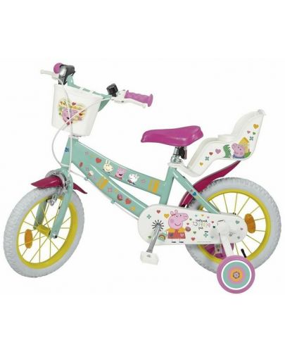 Детски велосипед Toimsa - Peppa Pig, 14", зелен - 1