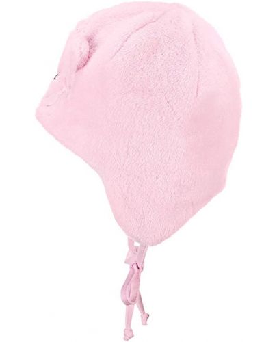 Детска зимна шапка ушанка Sterntaler - Мече, 47 cm, 9-12 месеца, розова - 3