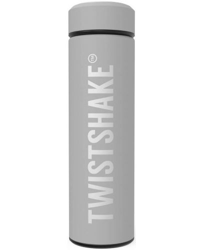 Детски термос Twistshake - Hot or Cold, сив, 420 ml - 1