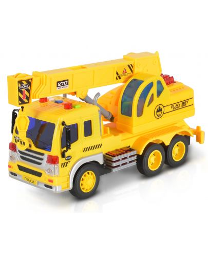 Детска играчка Moni Toys - Камион с кабина и кран, 1:16 - 3