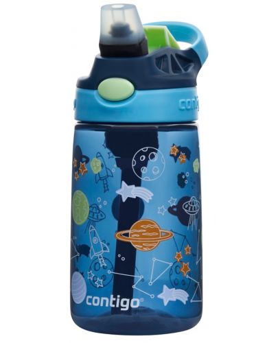 Детска бутилка за вода Contigo Easy Clean - Blueberry Cosmos, 420 ml - 1