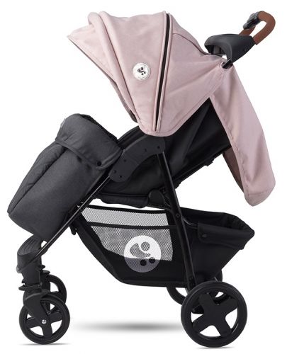 Детска количка с покривало Lorelli - Daisy, Black & Cameo Rose - 4