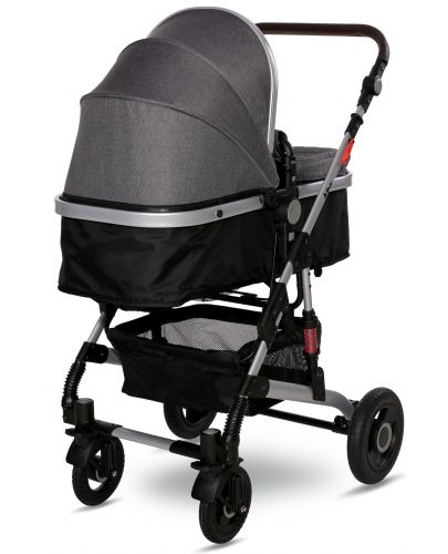 Детска количка Lorelli - Alba, Premium Set, Steel Grey - 3