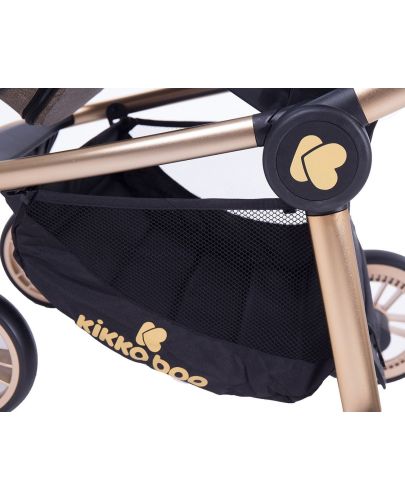 Детска количка 3 в 1 Kikka Boo Vicenza Luxury - Златиста, с кош за количка и столче за кола - 7