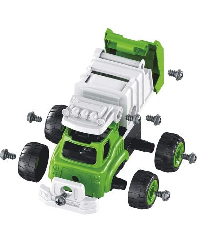 Детска играчка Buki - Боклукчийски камион с радиоуправление и отвертка - 2
