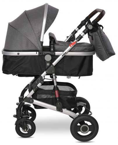 Детска количка Lorelli - Alba, Premium Set, Steel Grey - 4
