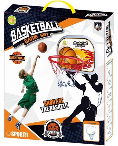 Детски баскетболен кош с топка Raya Toys - Basketball Game Set - 1