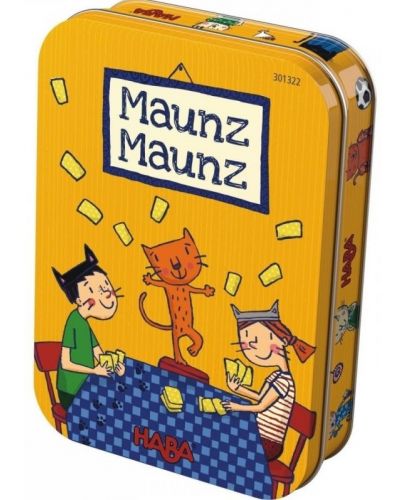 Детска магнитна игра Haba - Луди котки, в метална кутия - 1