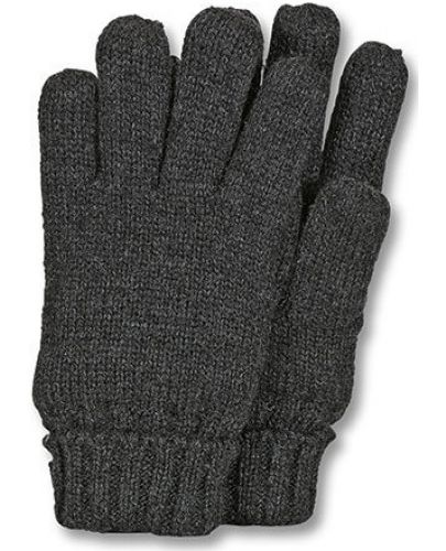 Детски плетени ръкавици Sterntaler - 5-6 години, тъмносиви - 1
