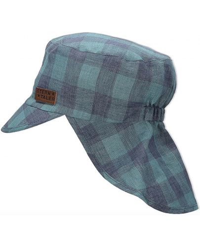 Детска шапка с козирка и UV 50+ защита Sterntaler - С квадратчета, 51 cm, 18-24 месеца - 2