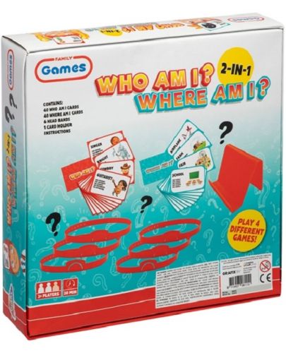 Детска игра Grafix - Кой съм аз, Къде съм аз, 2 в 1 - 3