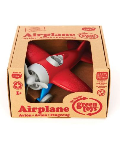 Детска играчка Green Toys - Самолетче, червено - 3