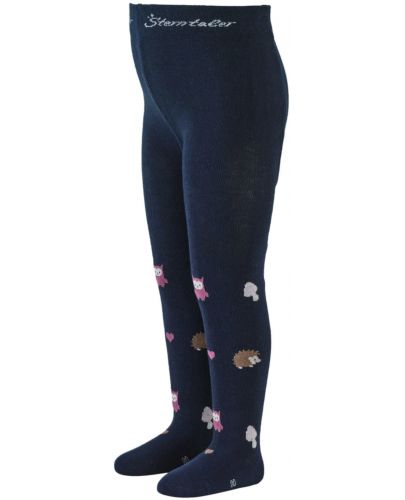 Детски памучен чорапогащник Sterntaler - 110/116 cm, 4-5 години, тъмносин - 2
