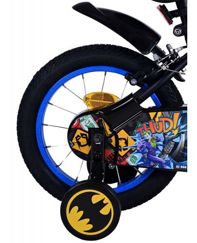 Детски велосипед с помощни колела E&L cycles - Batman, 14'' - 6