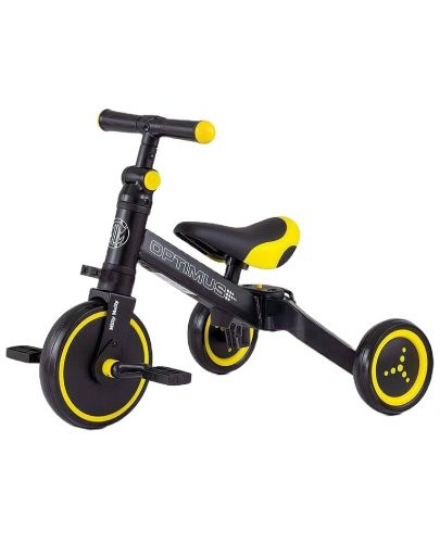 Детско колело 3 в 1 Milly Mally - Optimus, жълто - 1