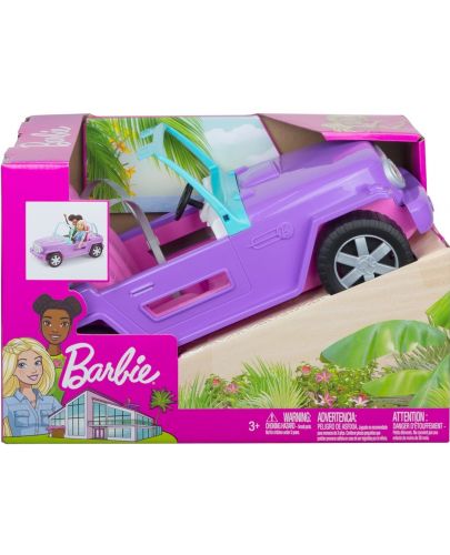 Игрален комплект Mattel Barbie - Летен джип,без покрив - 1