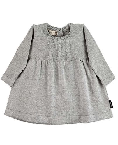 Детска плетена рокля Sterntaler - 74 cm, 6-9 месеца, сива - 1