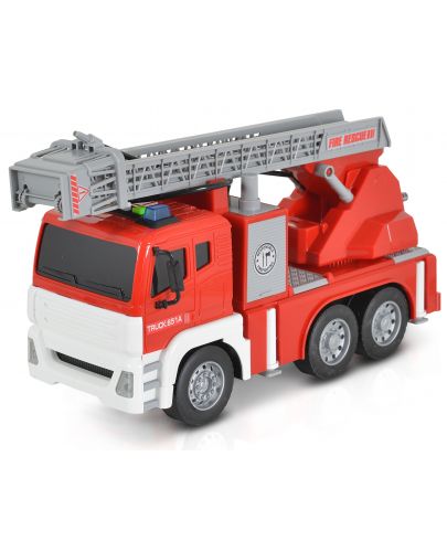 Детска играчка Moni Toys - Пожарен камион с кран, 1:12 - 3