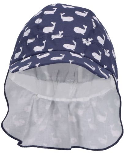 Детска шапка с козирка и UV 50+ защита Sterntaler - С китове, 47 cm, 9-12 месеца - 4