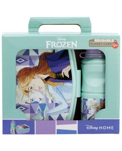 Детски комплект Stor - Frozen, бутилка и кутия за храна - 2