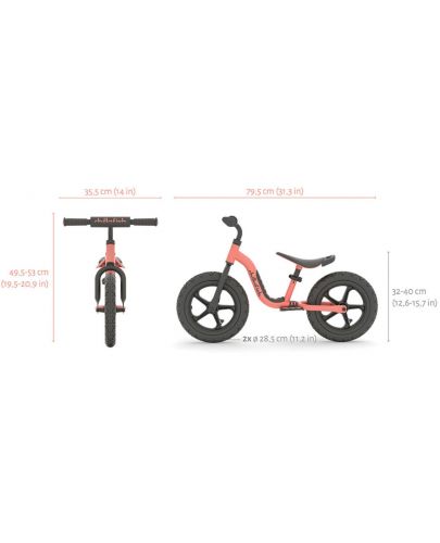 Детско колело за баланс Chillafish - Charlie Sport 12′′ , оранжево - 5